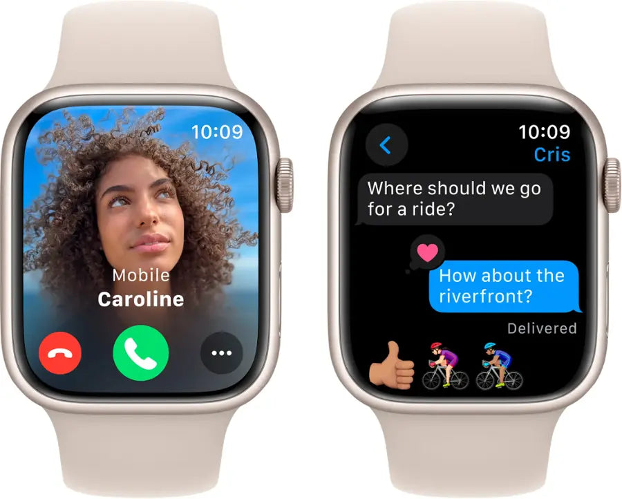 Apple Watch Series 9 (2023) – 45mm GPS Wi-Fi – Aluminum Case with Sport Band