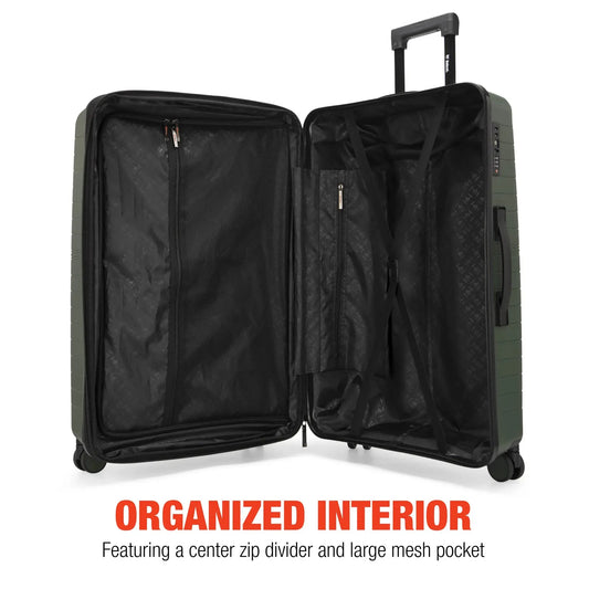 Excavator 3 Piece Expandable Tough Luggage Set