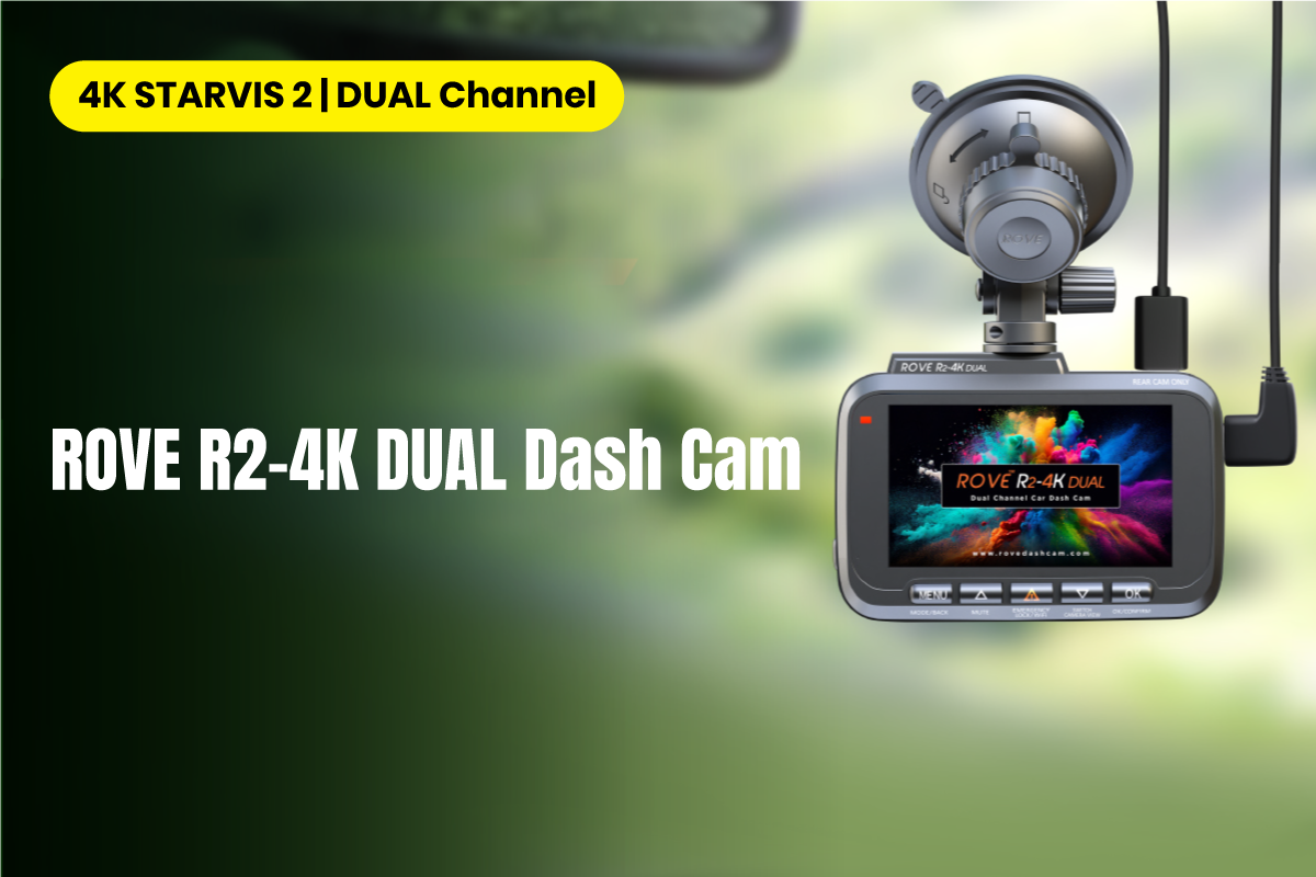 R2-4K DUAL Dash Cam Front and Rear, STARVIS 2 Sensor, FREE 128GB Card Included, 5G WiFi