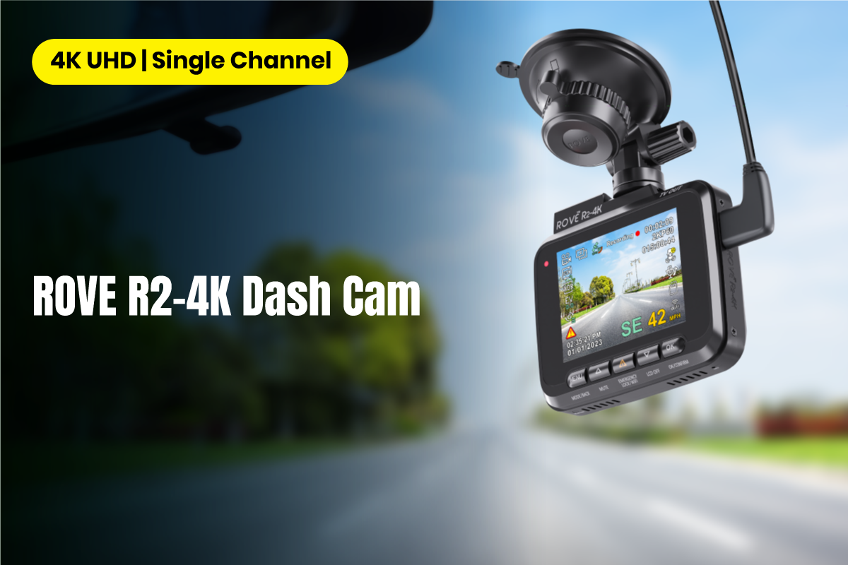 R2-4K Dash Cam 4K Ultra HD 2160P Car Dashboard Camera Built In Wi-Fi 6 & GPS