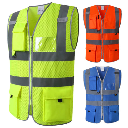 Reflective Safety Vest Breathable Durable Engineer
