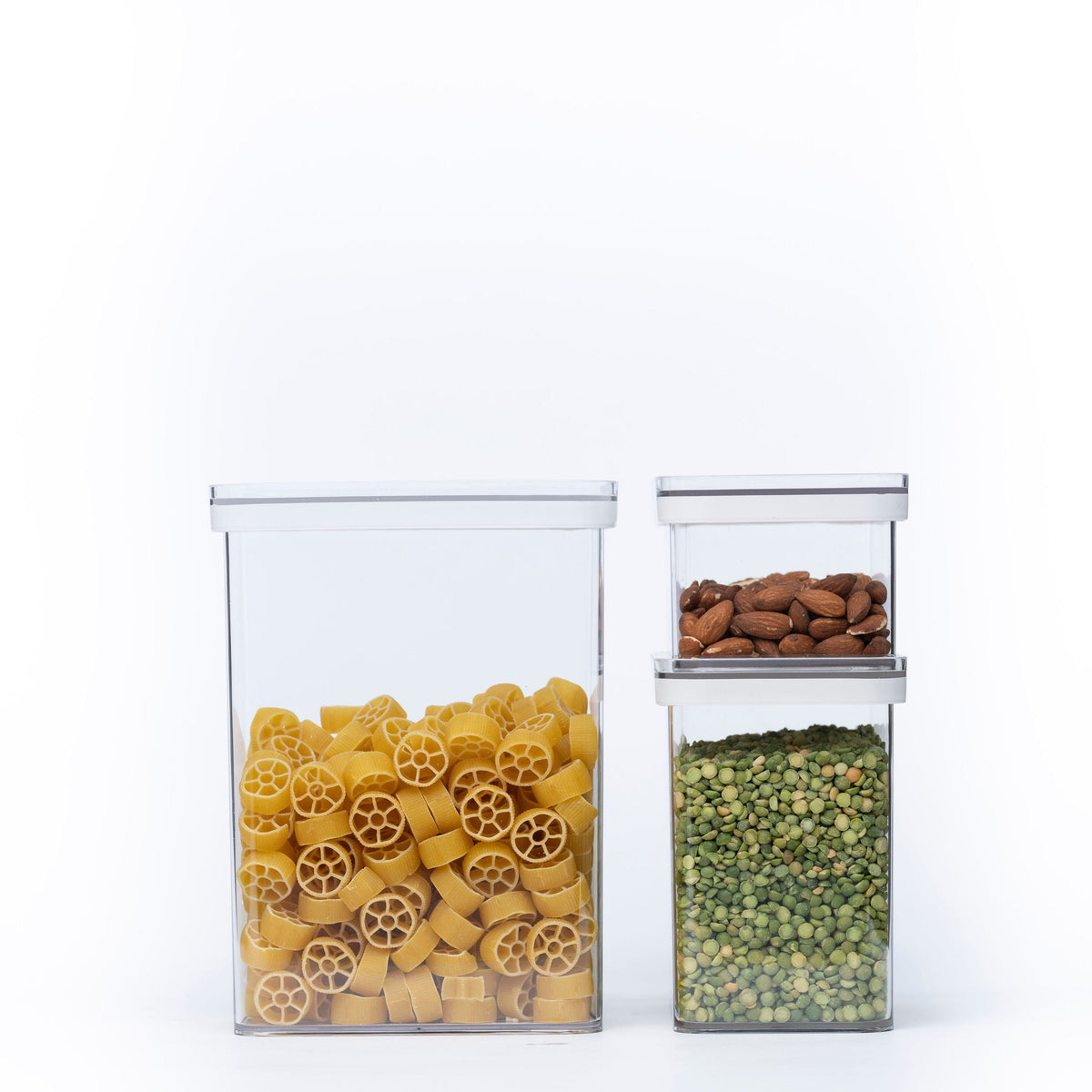 Clear Airtight Stackable Pantry Containers – 4 Sizes
