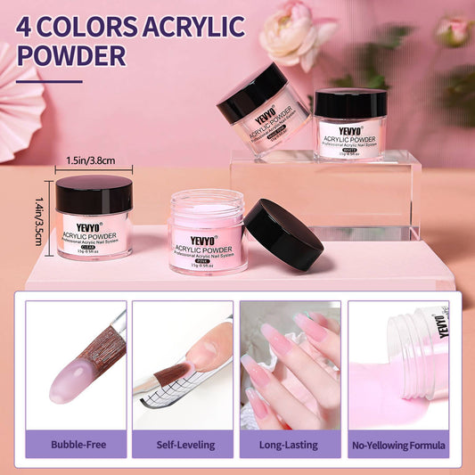 Professional Acrylic Nail Kit, Acrylic Powder And Liquid Set