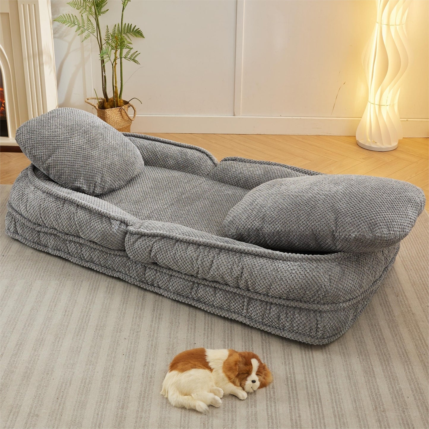 VIDEO Provided Human Dog Bed ,Lazy Sofa Couch ,5 Adjustable Position,sit,sleep,fold,suit To Put In