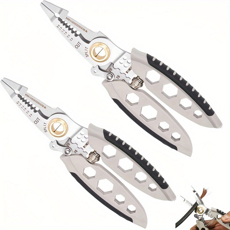 Multifunctional Wire Stripping Pliers, Electricians, Wire Stripping Artifacts, Wire Pliers, Stainless Steel Broken Wire Stripping Pliers, Wire Stripping