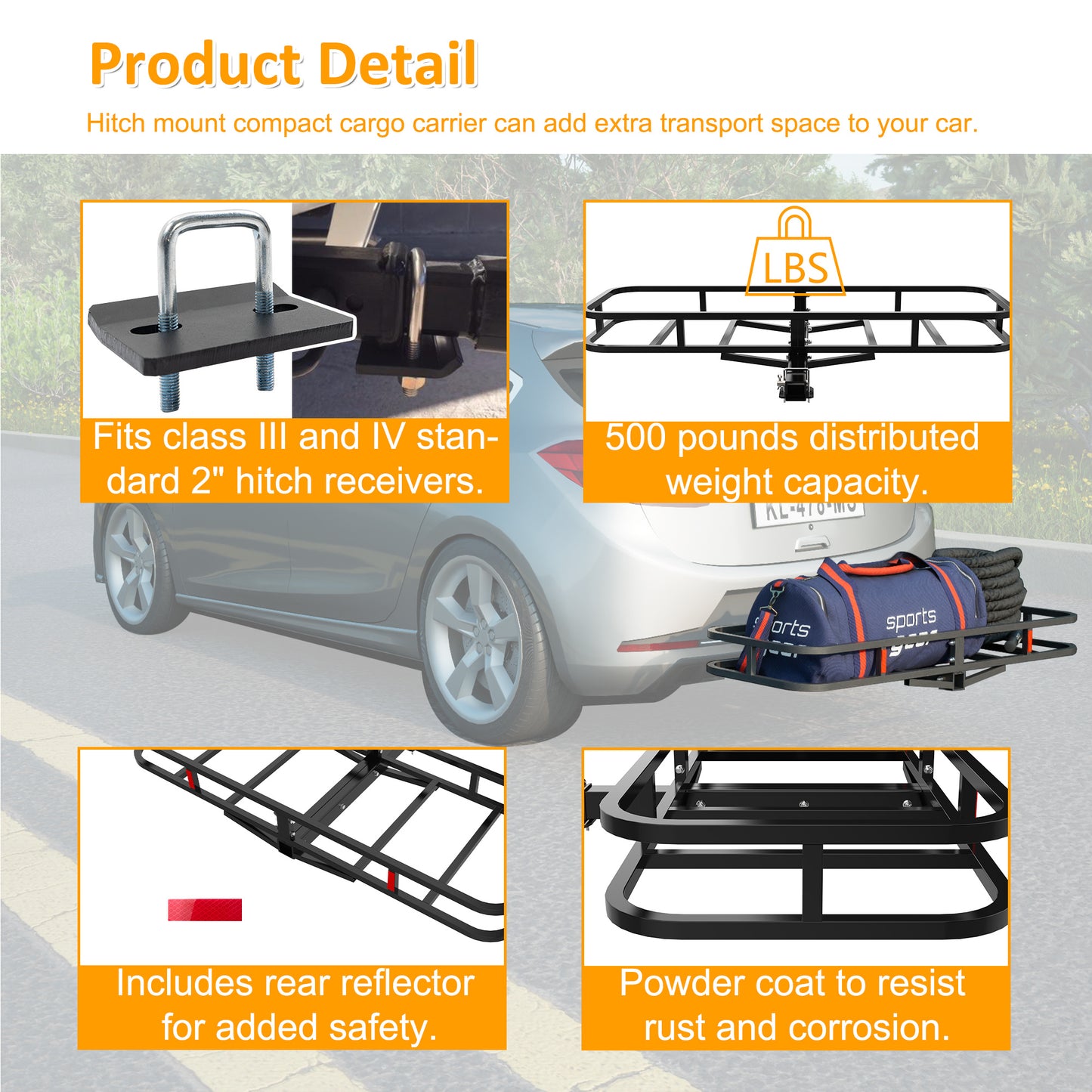 51 X 17.6 X 5 In Cargo Basket