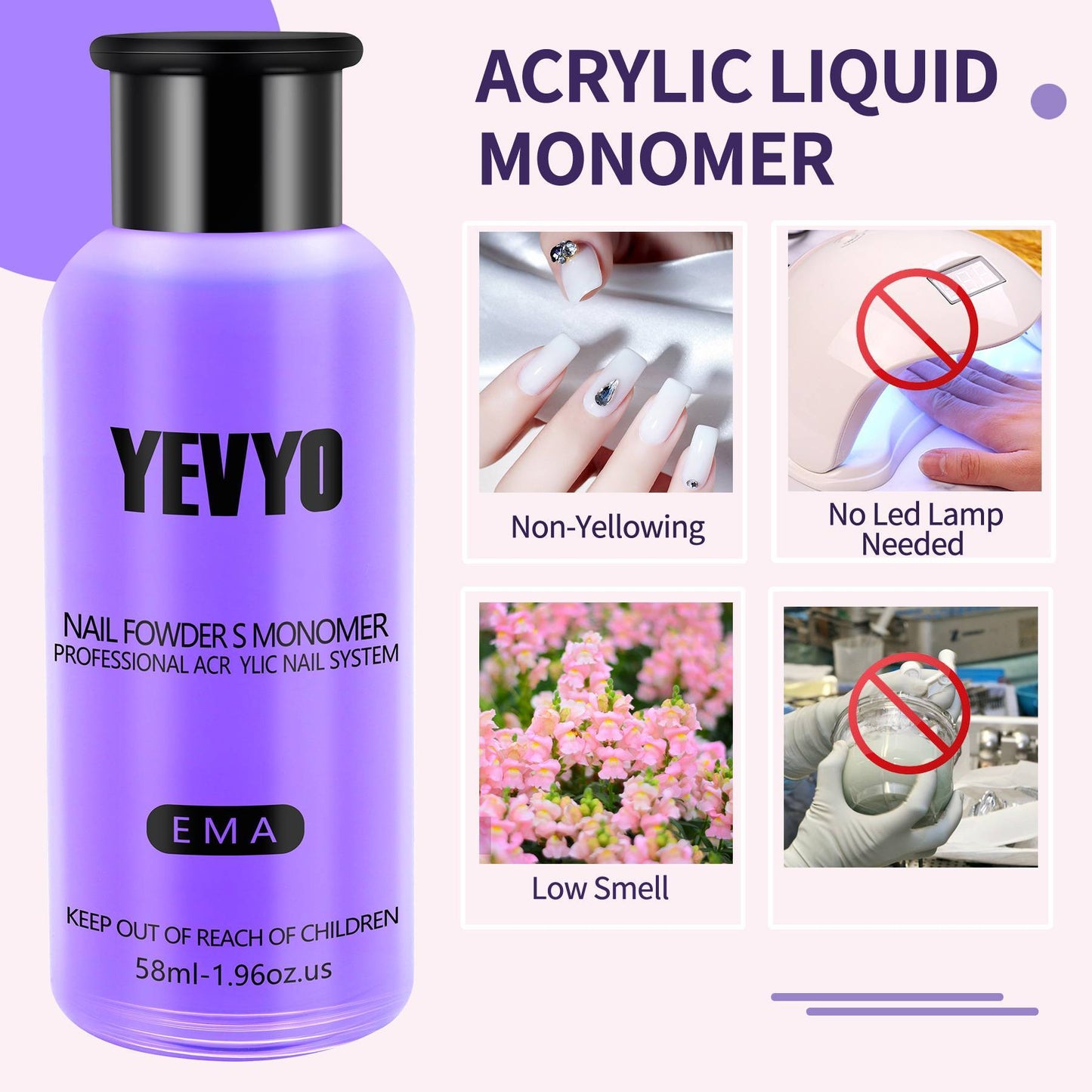 Professional Acrylic Nail Kit, Acrylic Powder And Liquid Set
