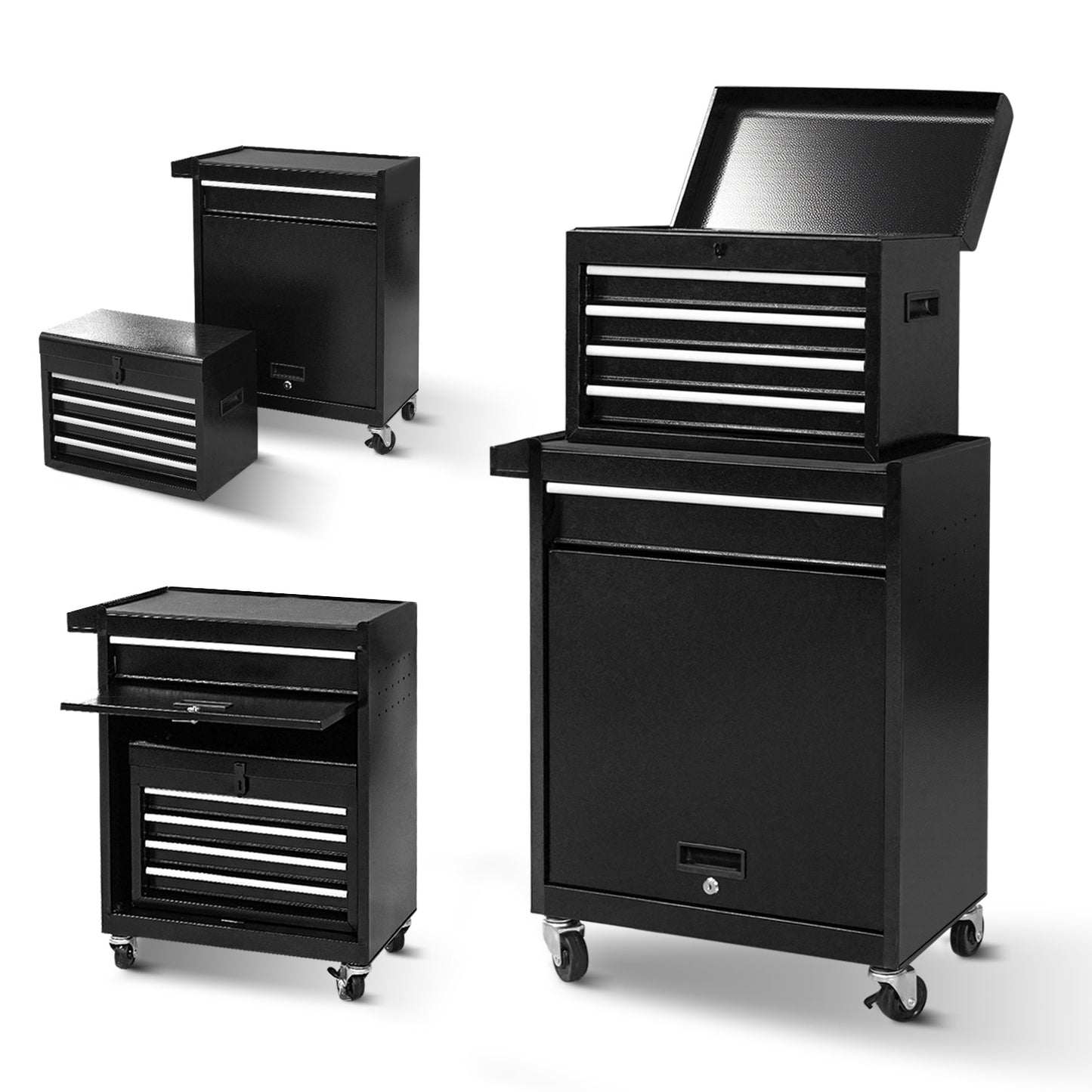 Auto Repair Tool Cart, Combination Cart Tool Box, Mobile Iron Tool Cabinet For Workshop-It Is Forbidden To Sell On The Temu Platform