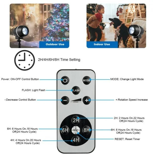 Christmas Snowflake LED Floodlight