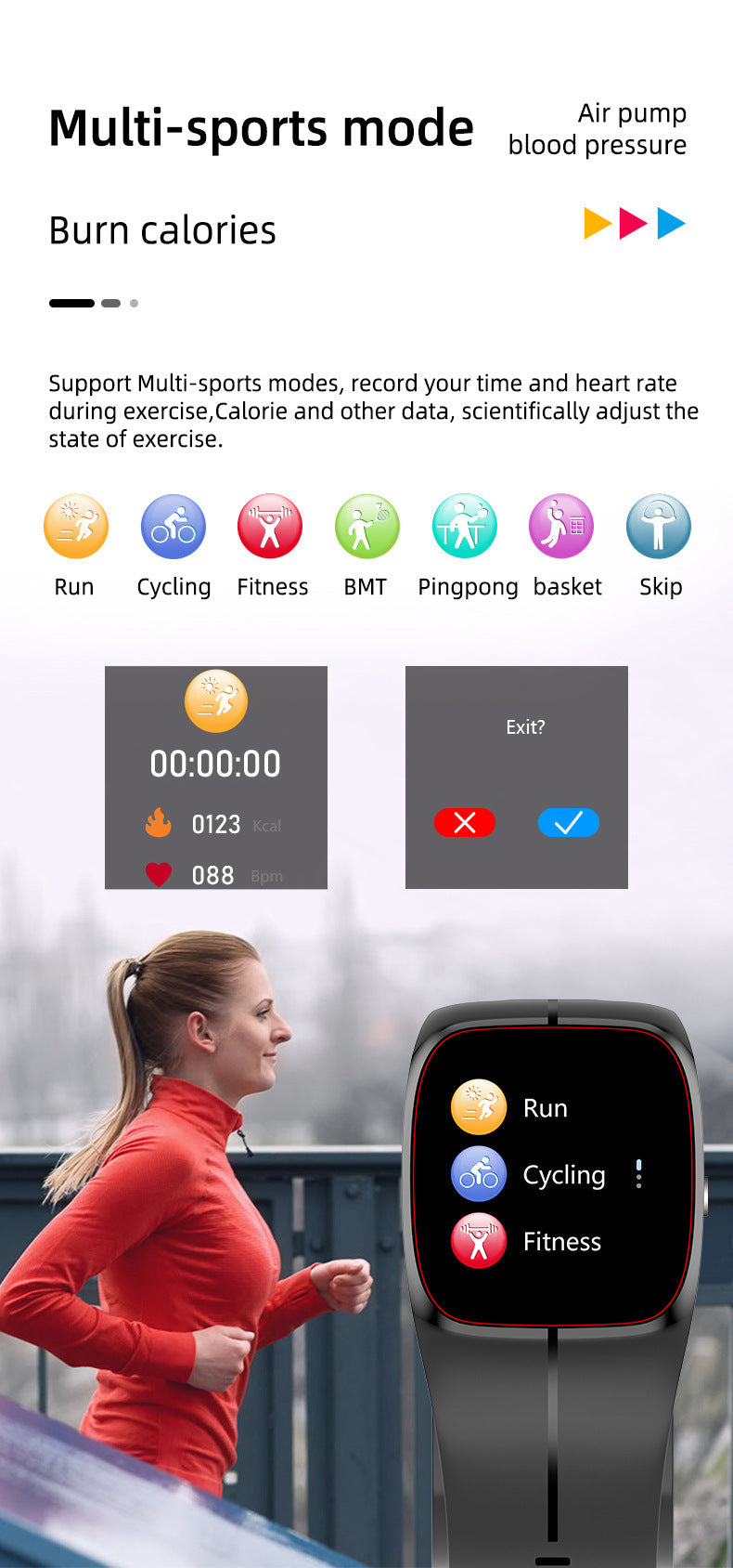 Smart Watch P20 Blood Oxygen Blood Pressure Heart Rate Monitoring
