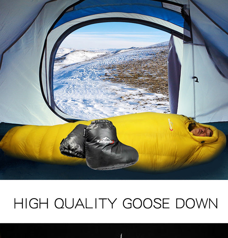 Kamperbox Down Slippers Down Socks Camping Down Boots Sleeping Bags Camping Down Socks AQ3