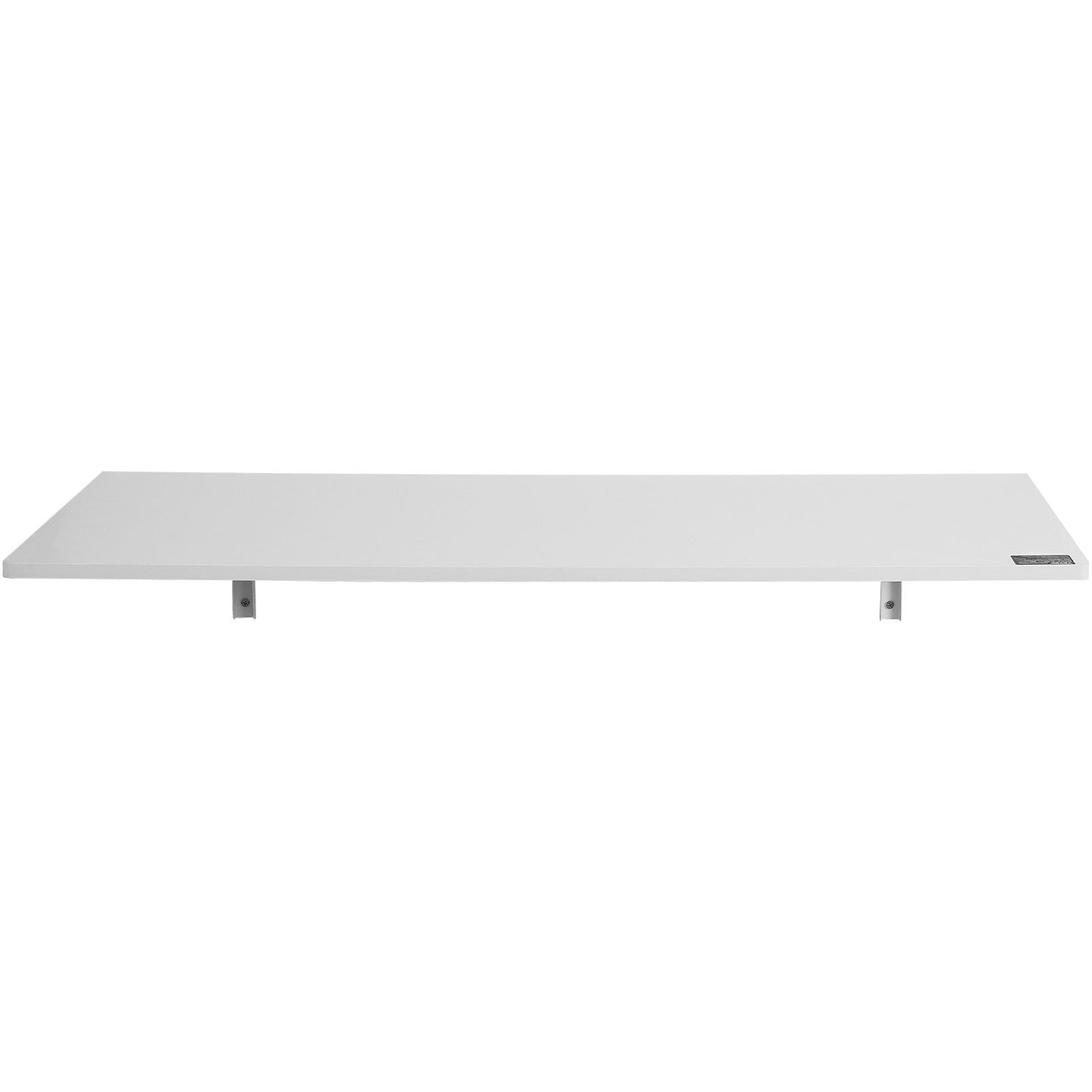 VEVOR Wall Mounted Folding Table, Wall Mount Drop Leaf Table, Floating Desk With Iron Bracket, Fold Down Desk For Small Spaces, Home Office, Dining, Laundry Room, Kitchen, Bar, White