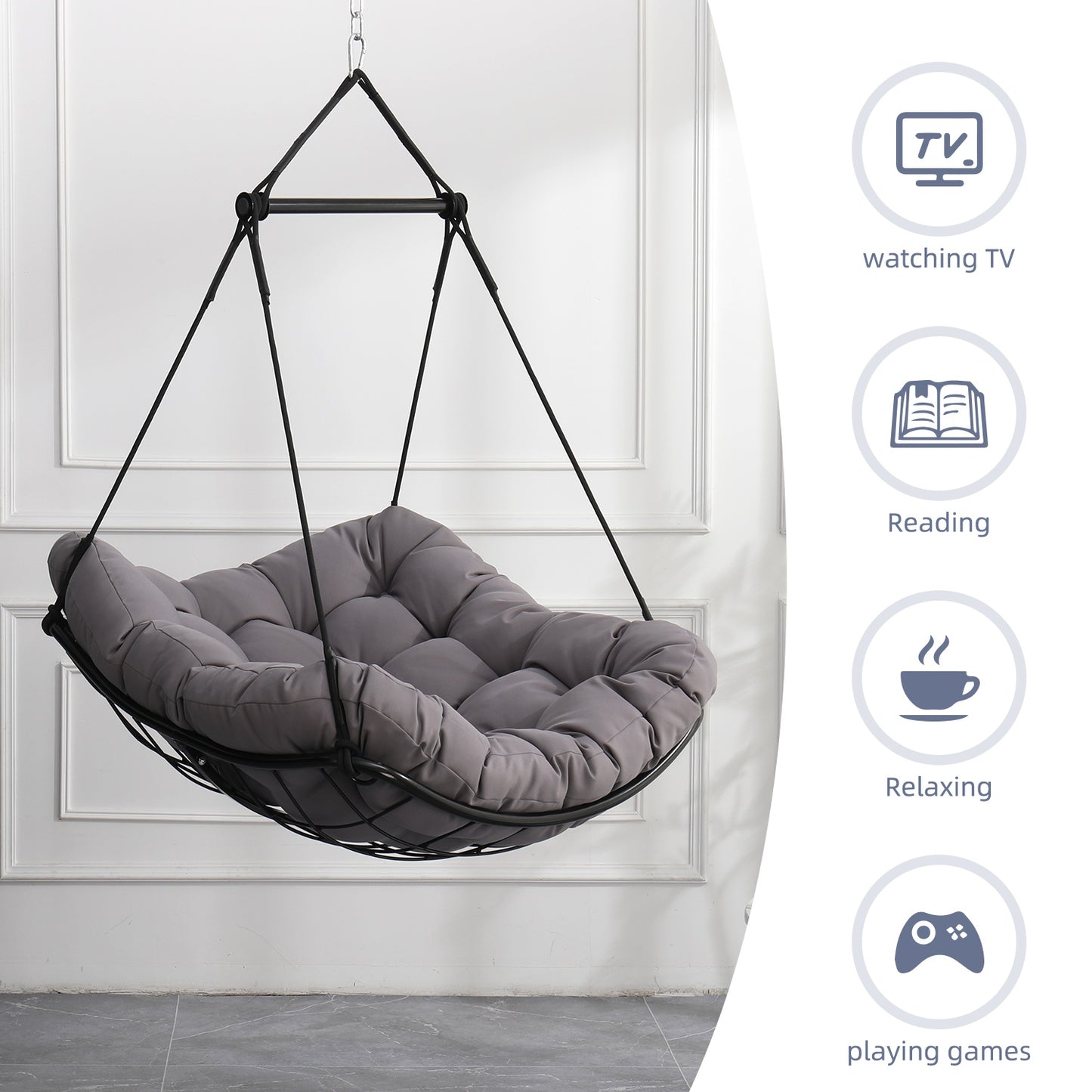 Metal Swing Sling Chair-It Is Forbidden To Sell On The Temu Platform