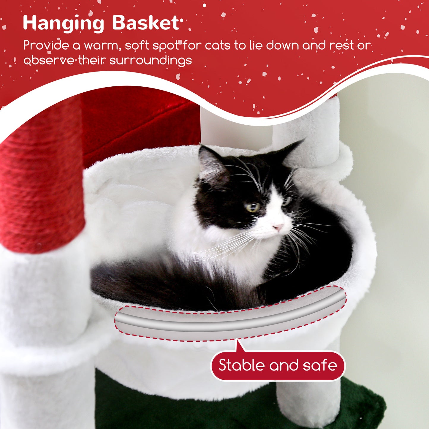 72 Inch Christmas Cat Climbing Rack