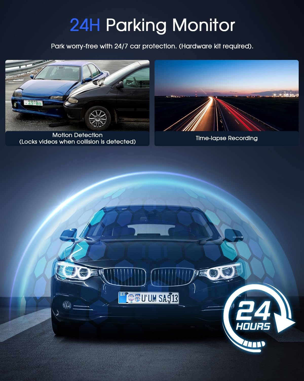 2K WiFi Smart Dash Cam