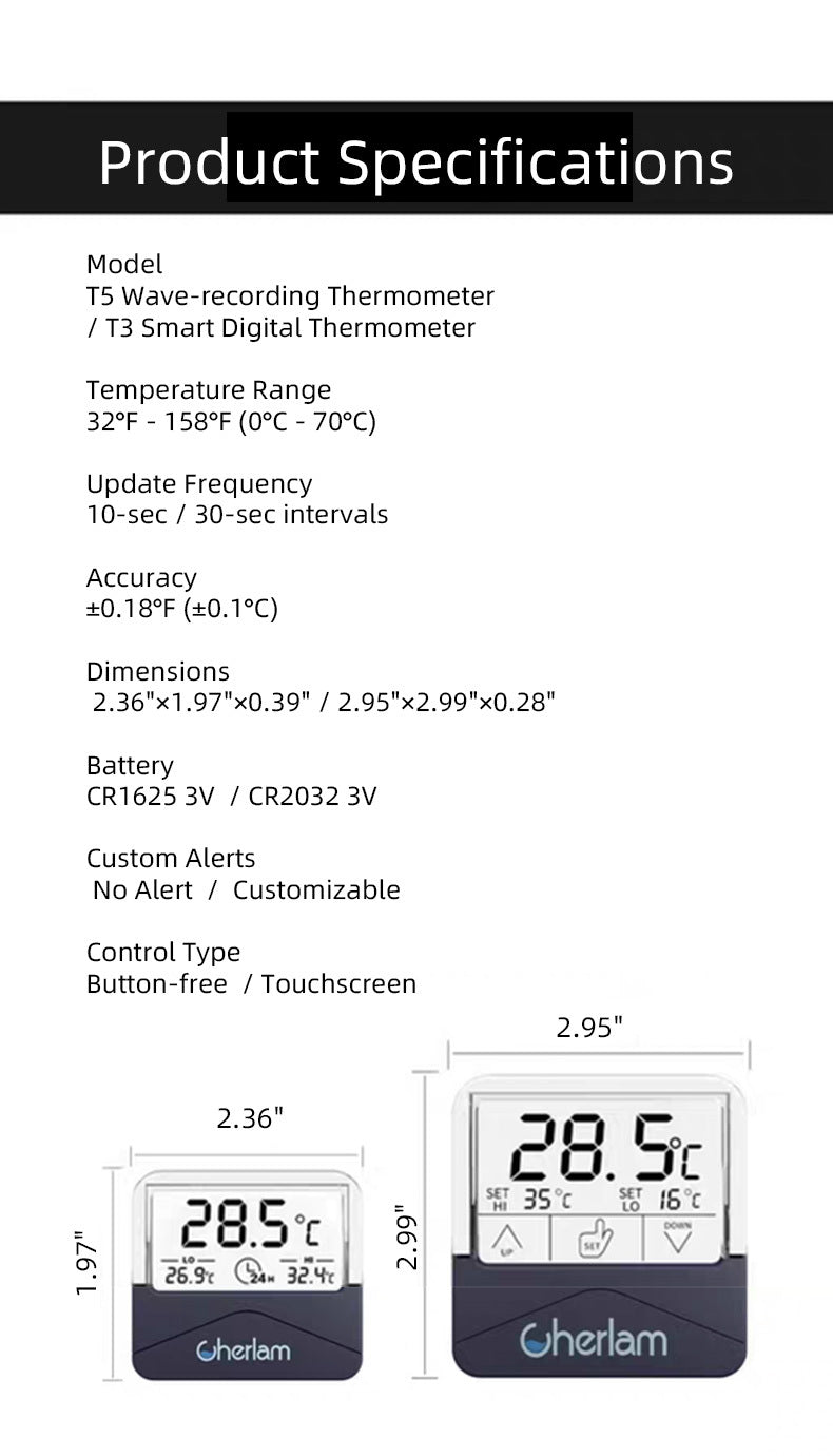 Cherlam LCD Thermometer
