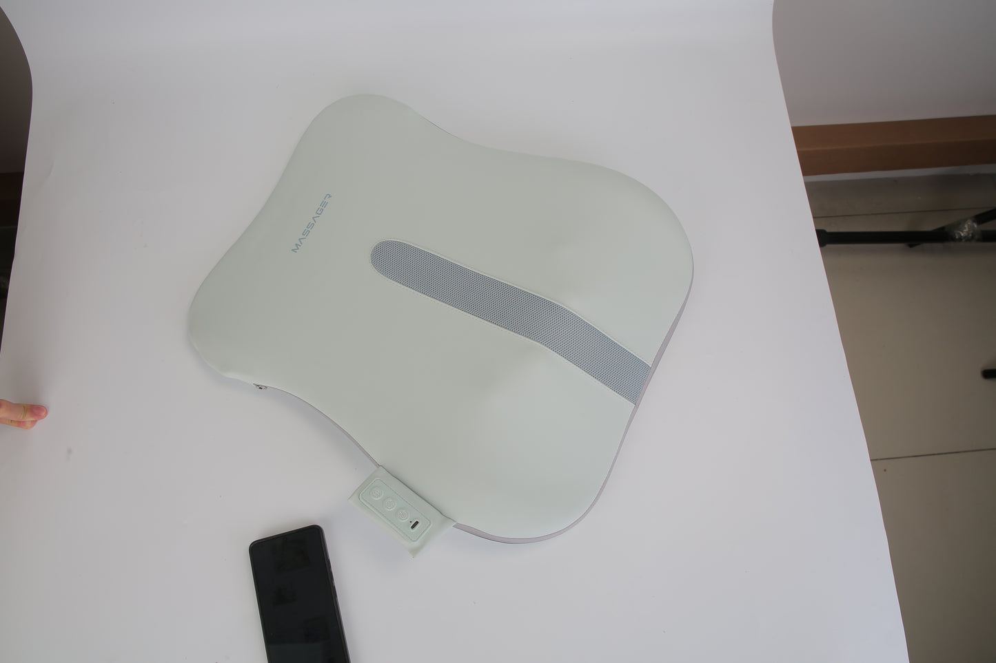1 Set Shiatsu Back Massager 3D Deep Tissue Kneading Massage Pillow Cordless USB Rechargeable With 3 Massaging Modes 2 Heating Levels 10Mins Auto-Off For Back Shoulder Waist Lumbar No Chair