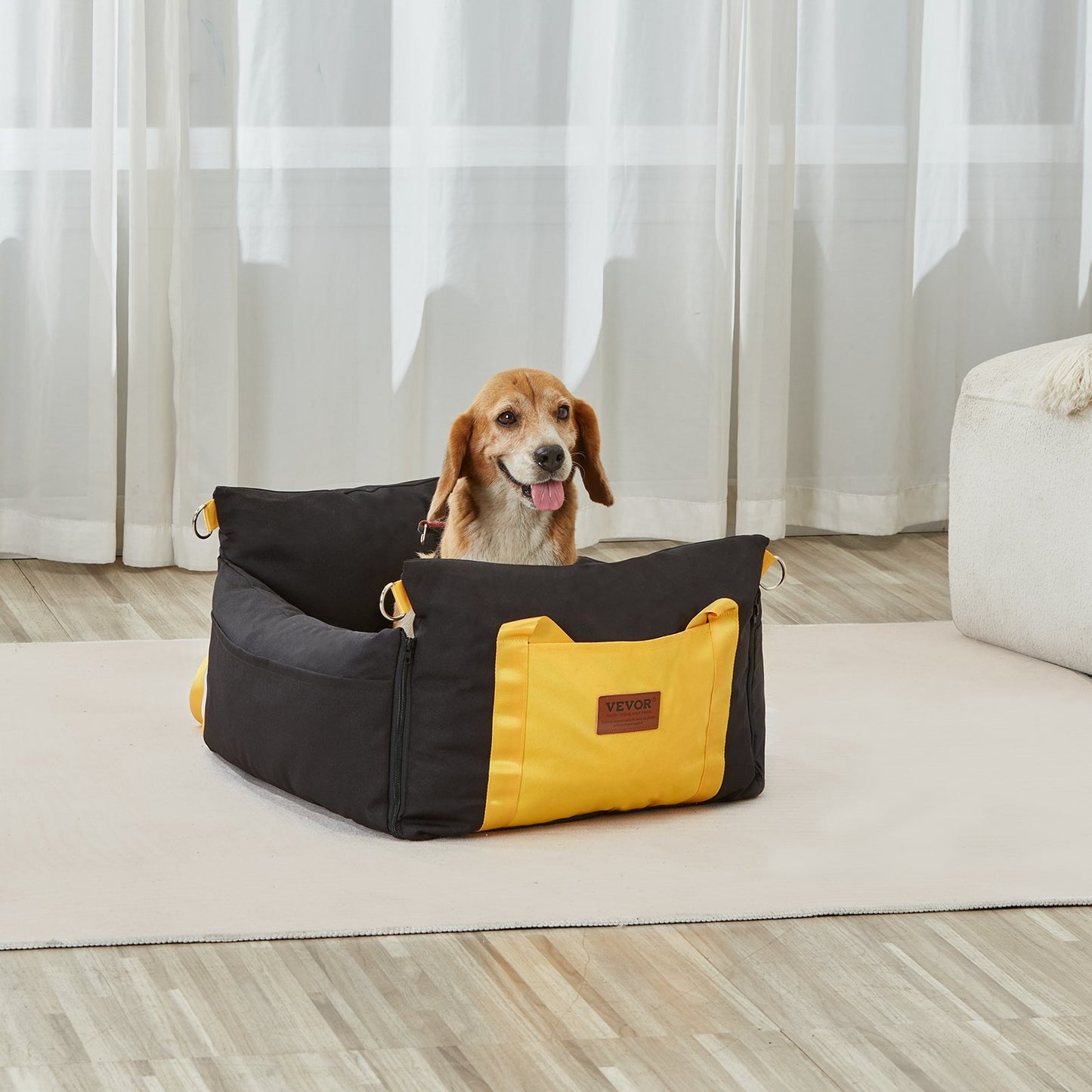 Dog Booster Car Seat Pet Car Seat For Small Dog Up To 25lbs Black