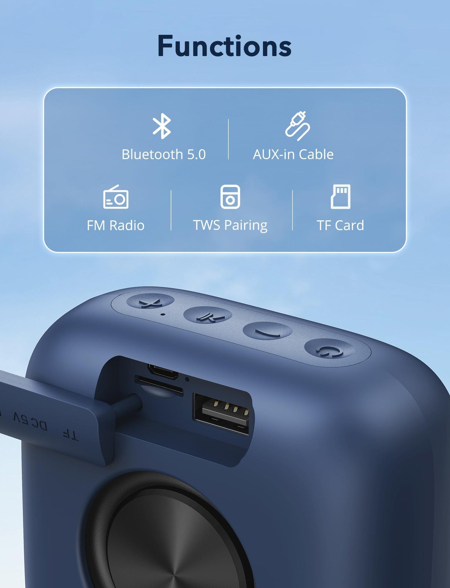 US Stock Fast Shipping VS1 Mini Portable Bluetooth Speaker