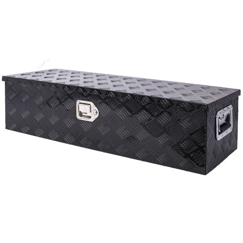 39inch Aluminum Tool Box,heavy Duty Truck Bed Tool Box,outdoor Trailer Pickup Storage Tool Box,RV Storage Organizer,underbody Box W Lock Keys,black 39x13x10inch