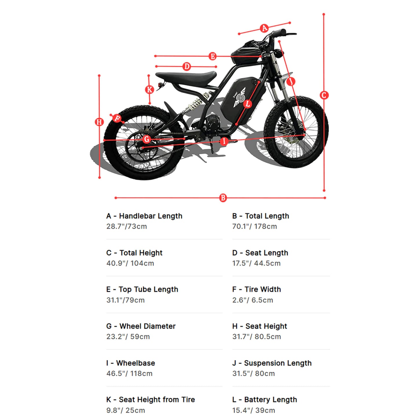 Freego Nova 3 Mid-Drive All-Terrain Electric Motorcycle, 3000W (SAK19582)