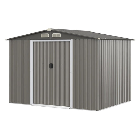 Premium Outdoor Steel Tool Storage Garden Backyard Shed, 8x6' (92674185)