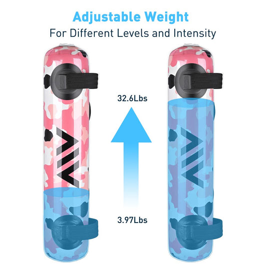 Workout Core Bag Weight Lifting Aqua Bag 33lbs Pink Camo