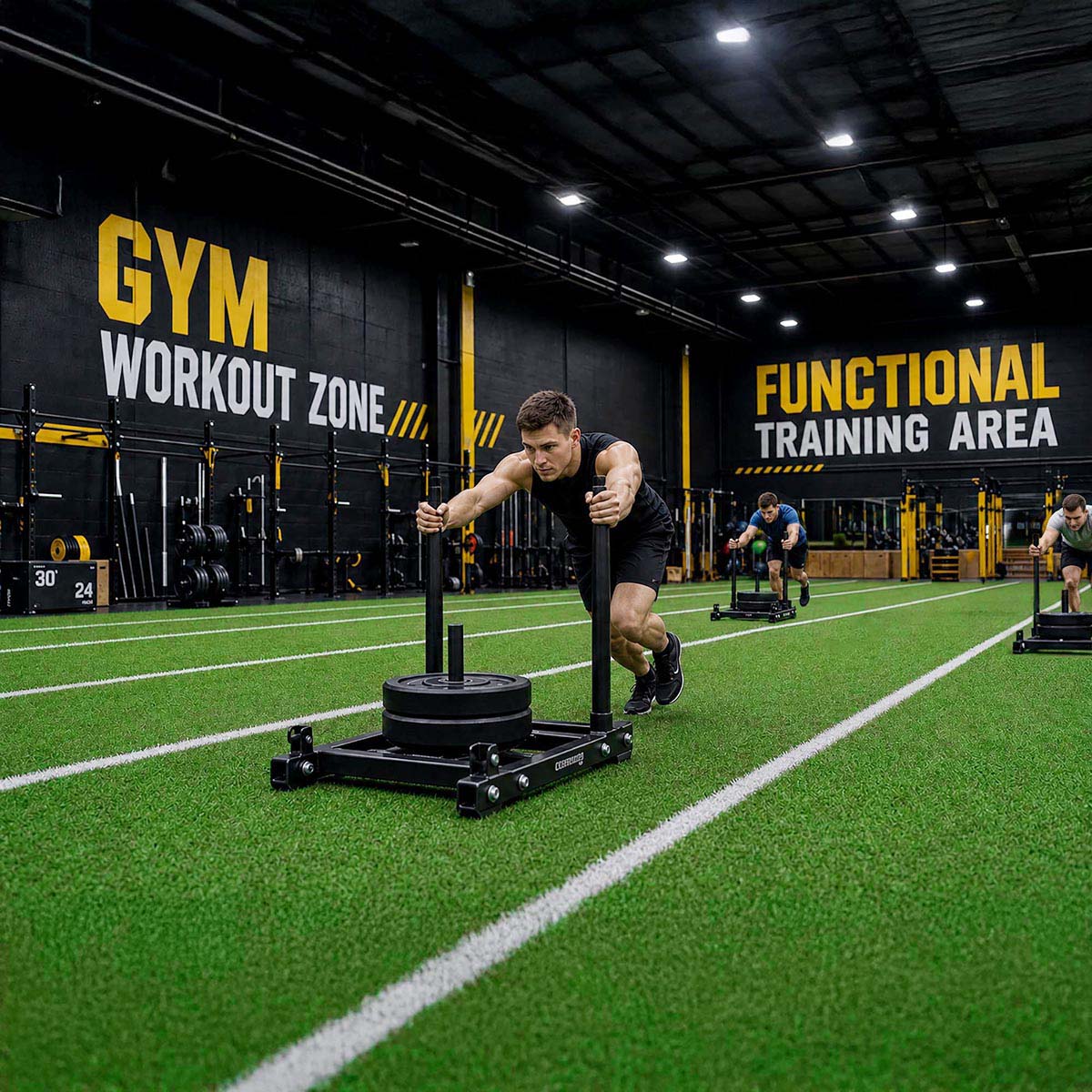 Agility Turf for Sled Push/ Pull Hybrid Training 13/16"H
