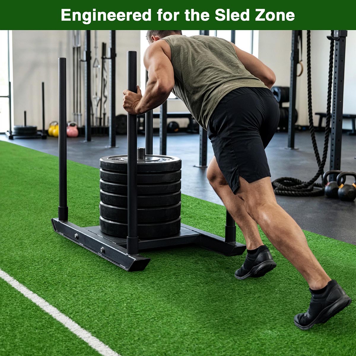 Agility Turf for Sled Push/ Pull Hybrid Training 13/16"H