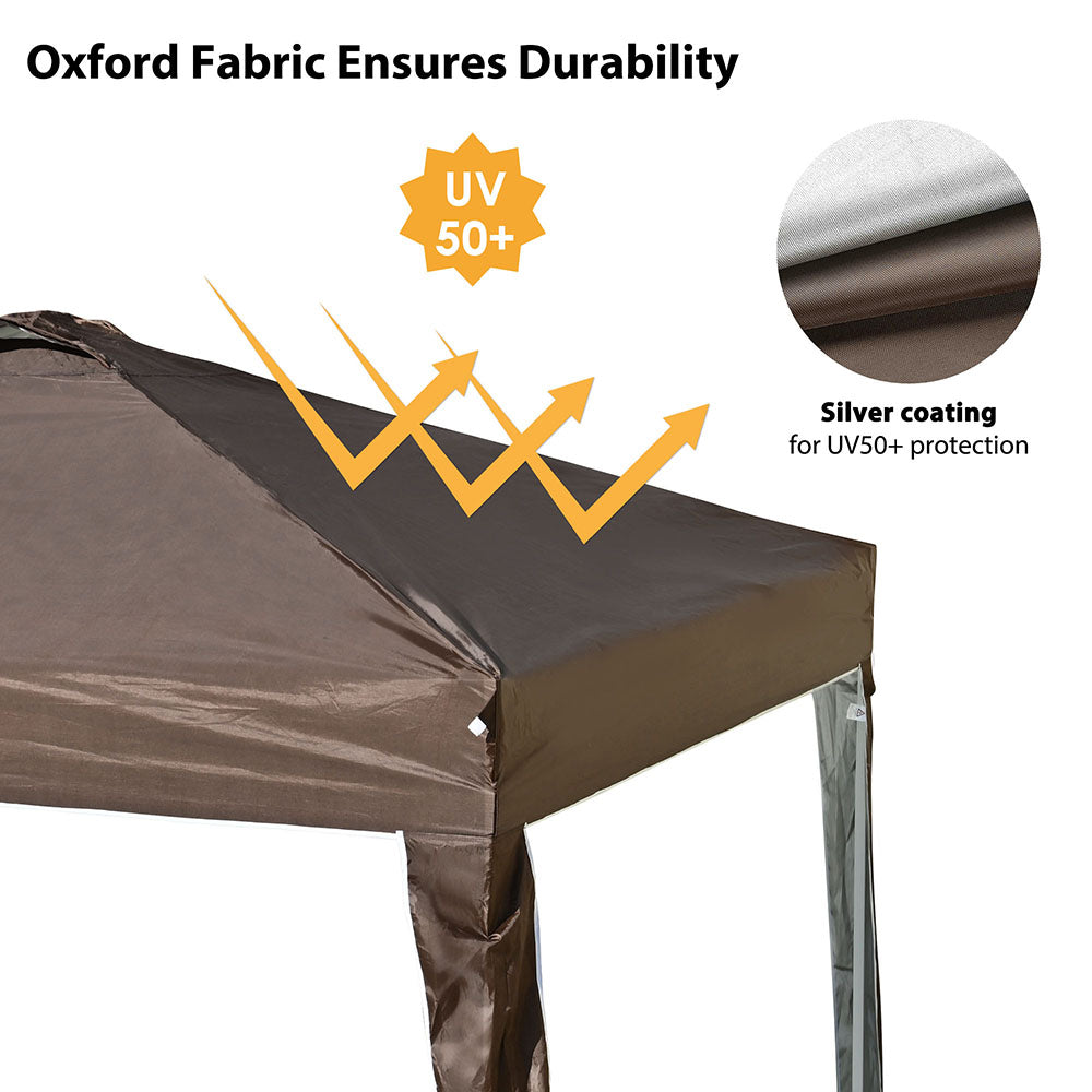 10x10 Pop Up Canopy Tent with Weight Bags Air Vent