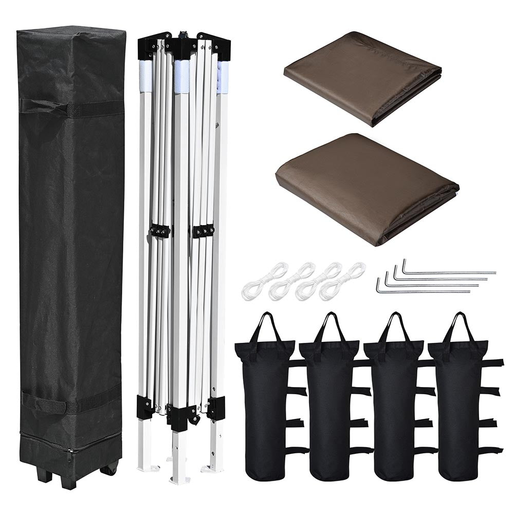 10x10 Pop Up Canopy Tent with Weight Bags Air Vent
