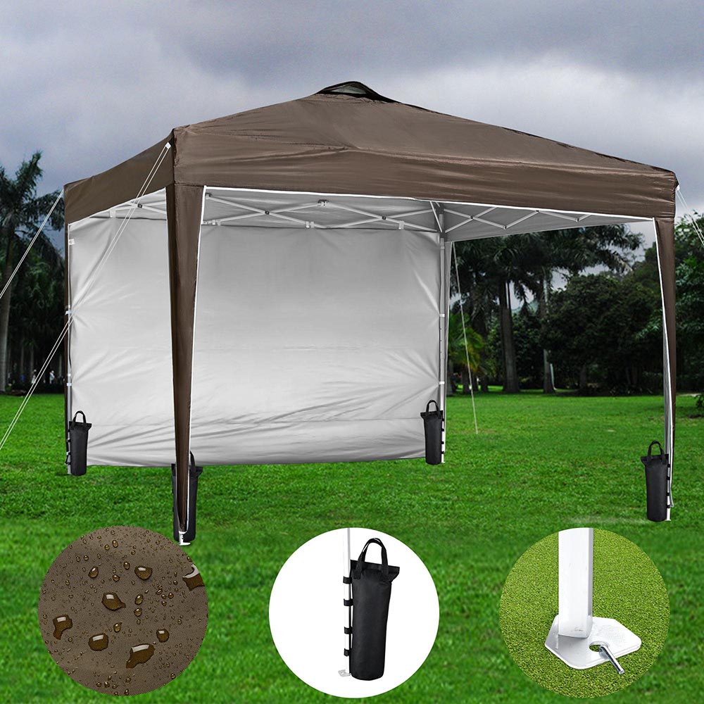 10x10 Pop Up Canopy Tent with Weight Bags Air Vent