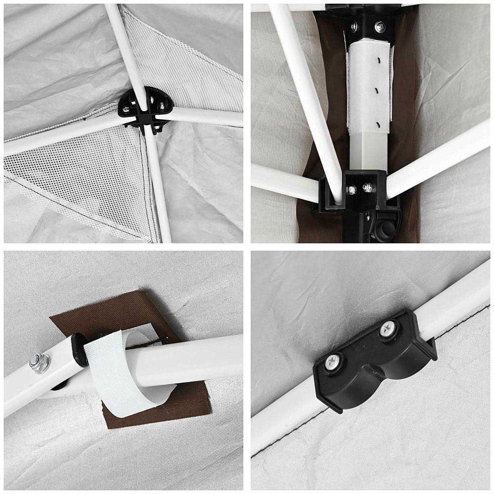 10x10 Pop Up Canopy Tent with Weight Bags Air Vent