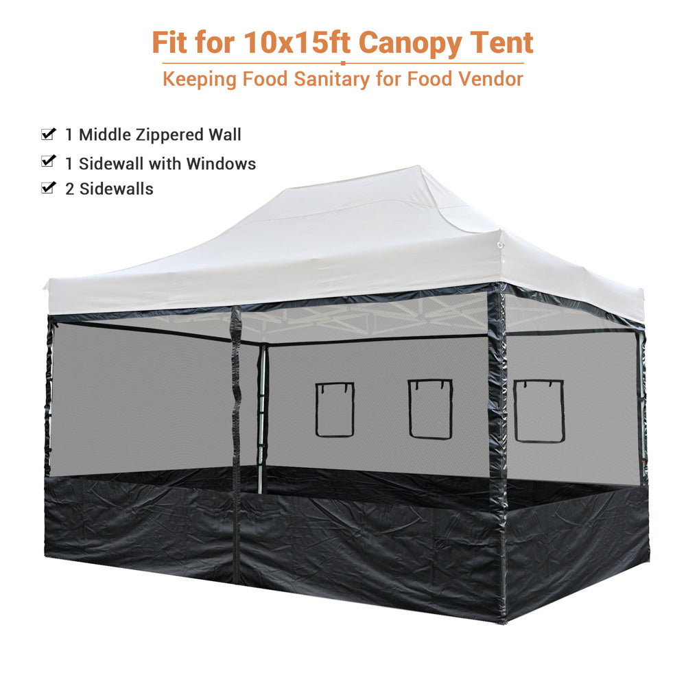 10x15 Pop Up Canopy Netting Mesh Sidewalls Side Panel