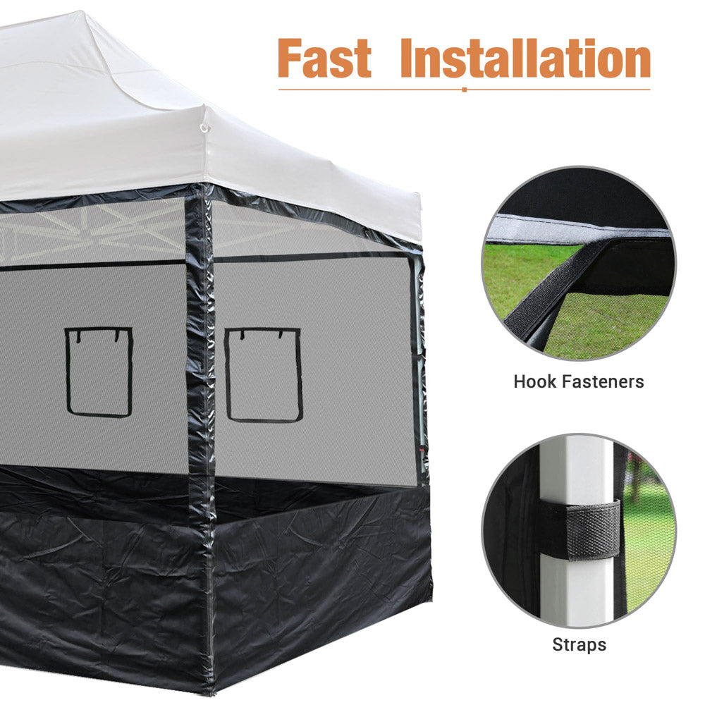 10x15 Pop Up Canopy Netting Mesh Sidewalls Side Panel