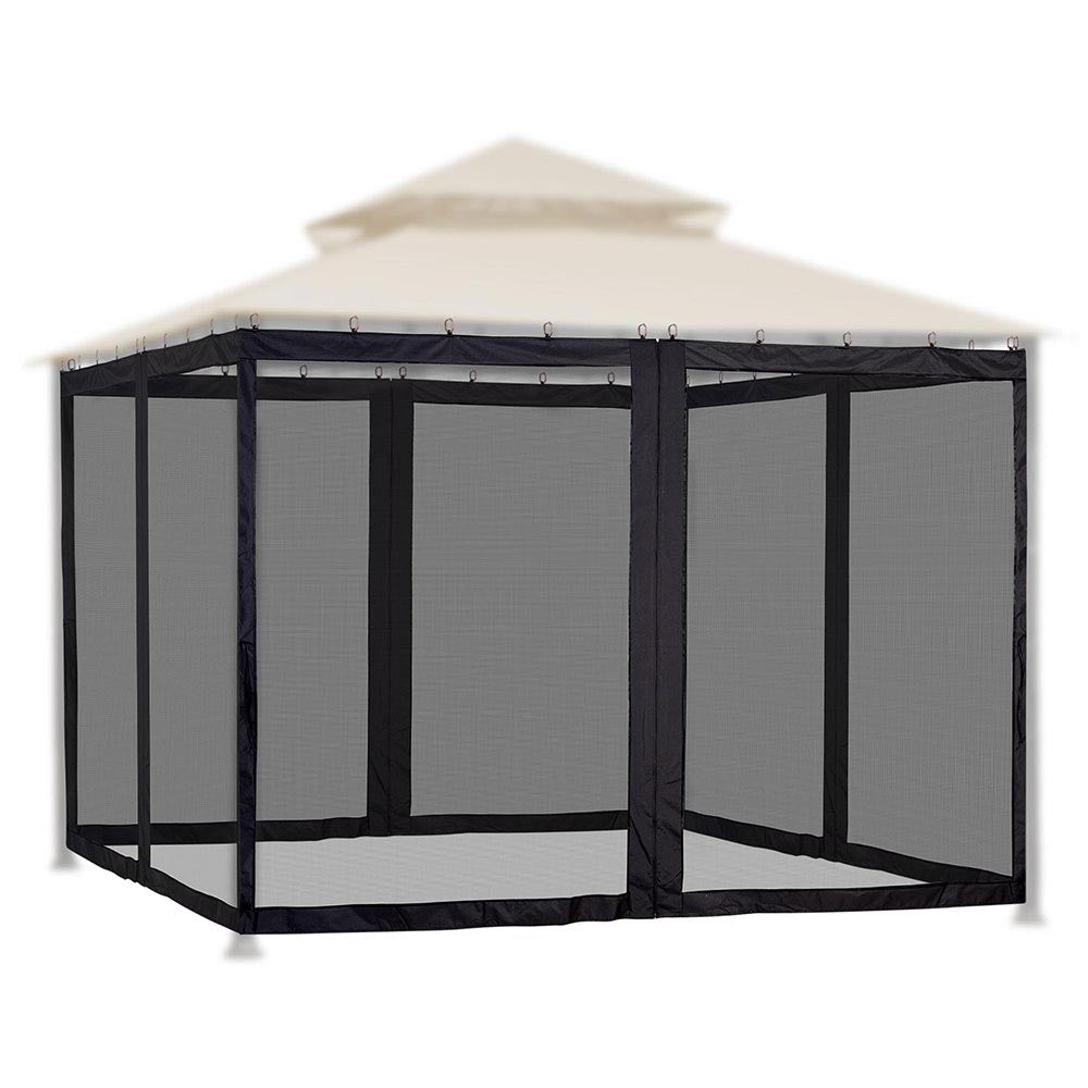 9.8'W x 6'H Gazebo Mosquito Netting for 10'x10' Gazebos