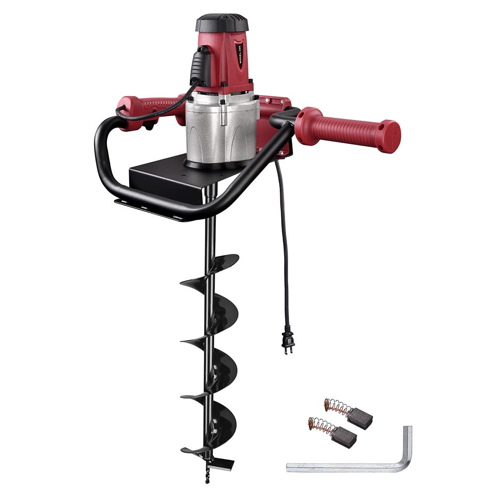 Electric Post Hole Digger with 6" Earth Auger Bit Set 1500W 2HP