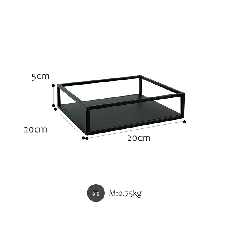 Tea Break Dessert Rack Set Simple Modern Black Iron Cake Plate Marble Tray Creative Cake Rack