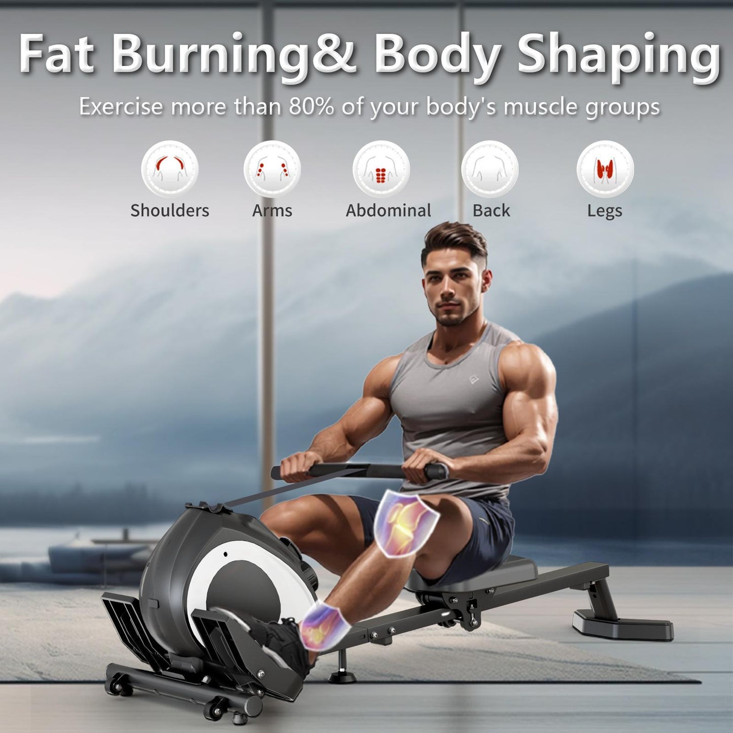 Home Magnetic Resistance Rowing Machine
