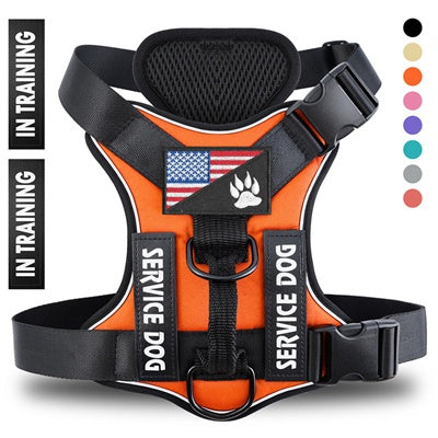 Reflective Breathable Solid Color Polyester Dog Strap