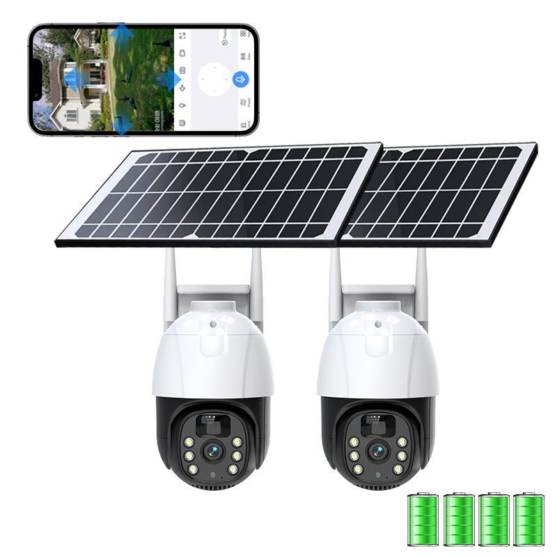Solar Power Permanently And Reliably Powers Surveillance Cameras For Property Protection And Monitoring