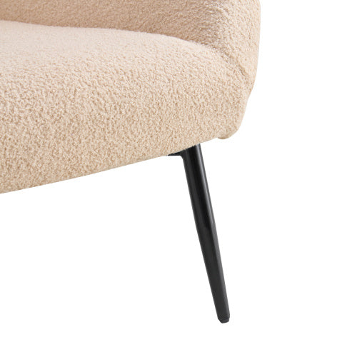 Light Luxury Single Sofa Modern Simple Living Room Balcony Leisure Sofa Chair,white