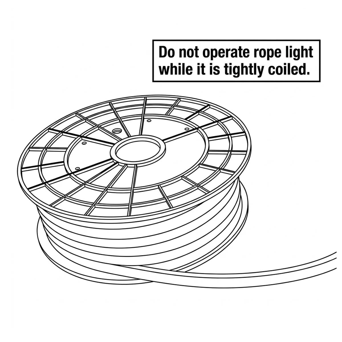 10ft 2700K Neon Rope Light Replacement Strip Light 120V