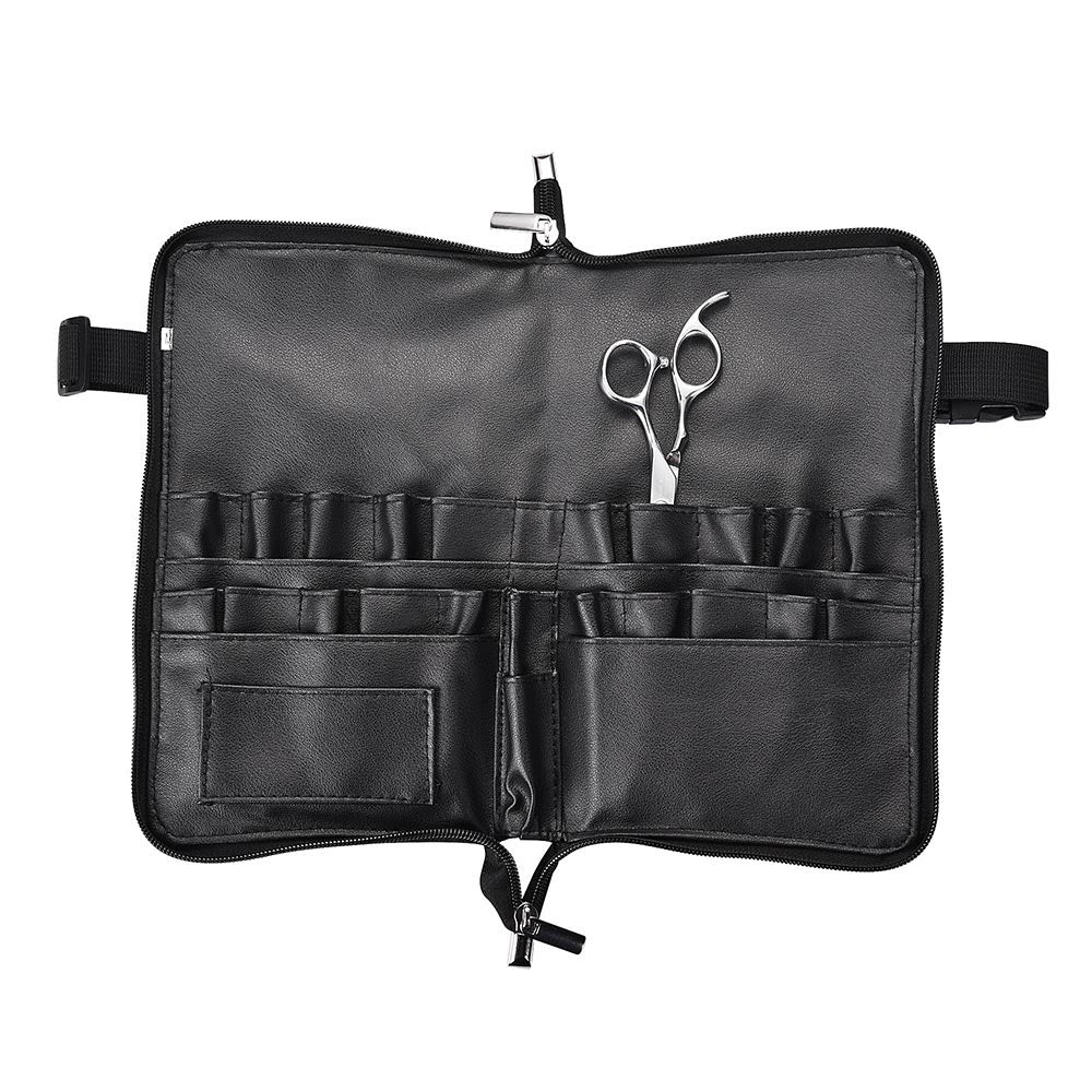 2 in 1 Makeup Brush Belt PVC 24 Slots Double Zipper
