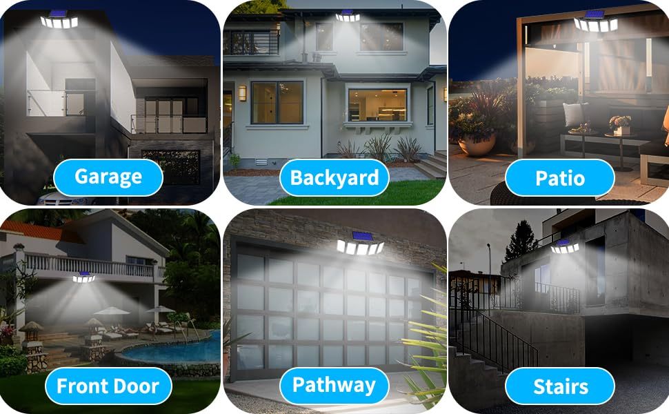 Split Waterproof Solar Outdoor Street Light 5 Side Adjustable 7000K 300 L