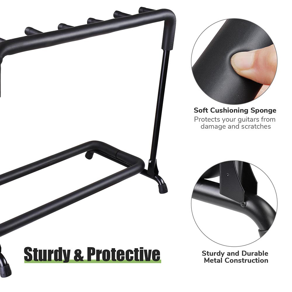 Stage Guitar Bass Stand Folding Display Rack 3/ 5/ 7/ 9 Opt