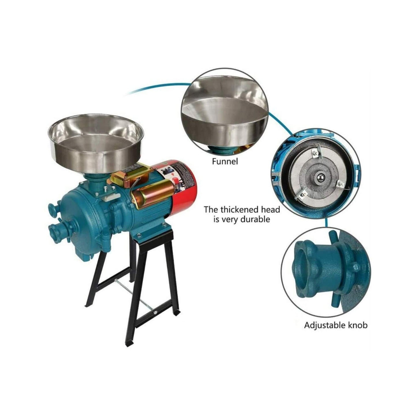 3000W Commercial Electric Corn Wheat Grain Mill Grinder (SAK91135)