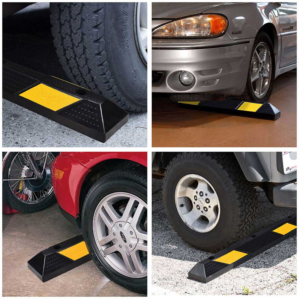 36 in Commercial Rubber Parking Stop Block Wheel Tire Curb