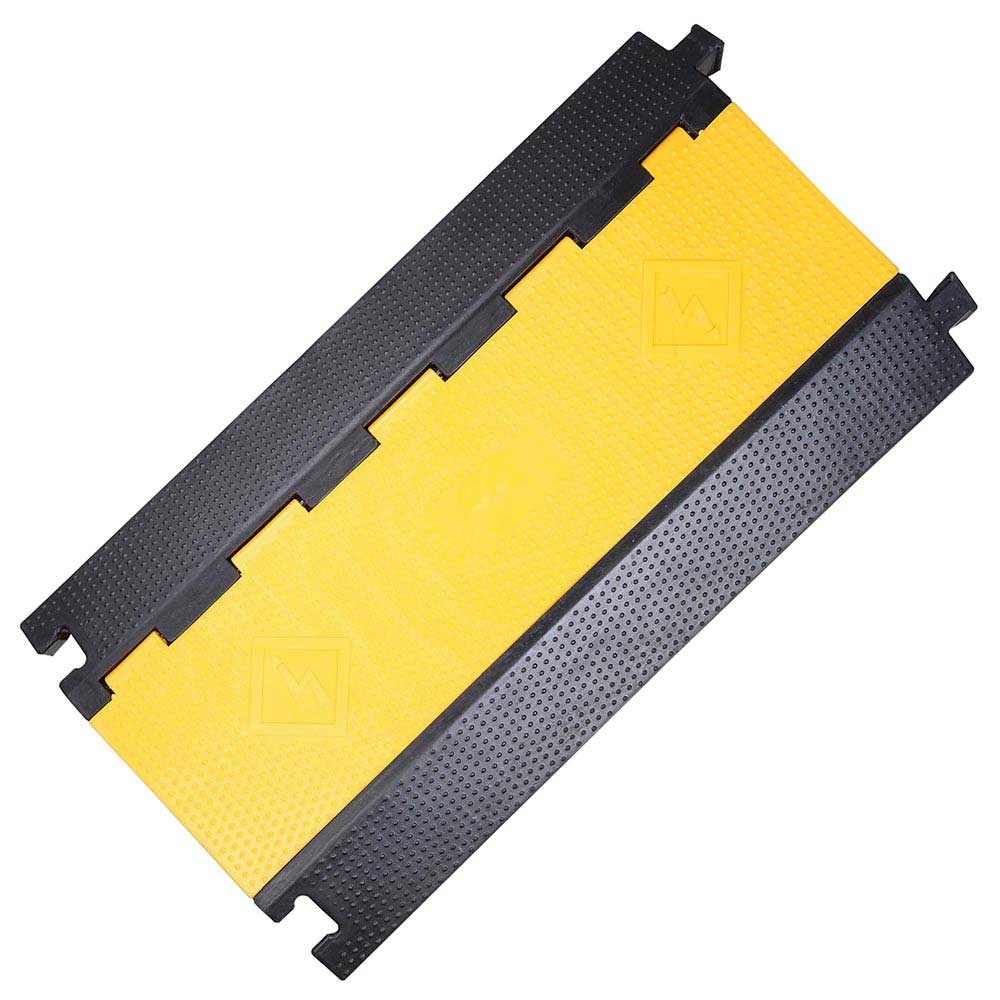 Cable Ramp Protector Rubber Cable Cover 3-Channel for 2" Cables