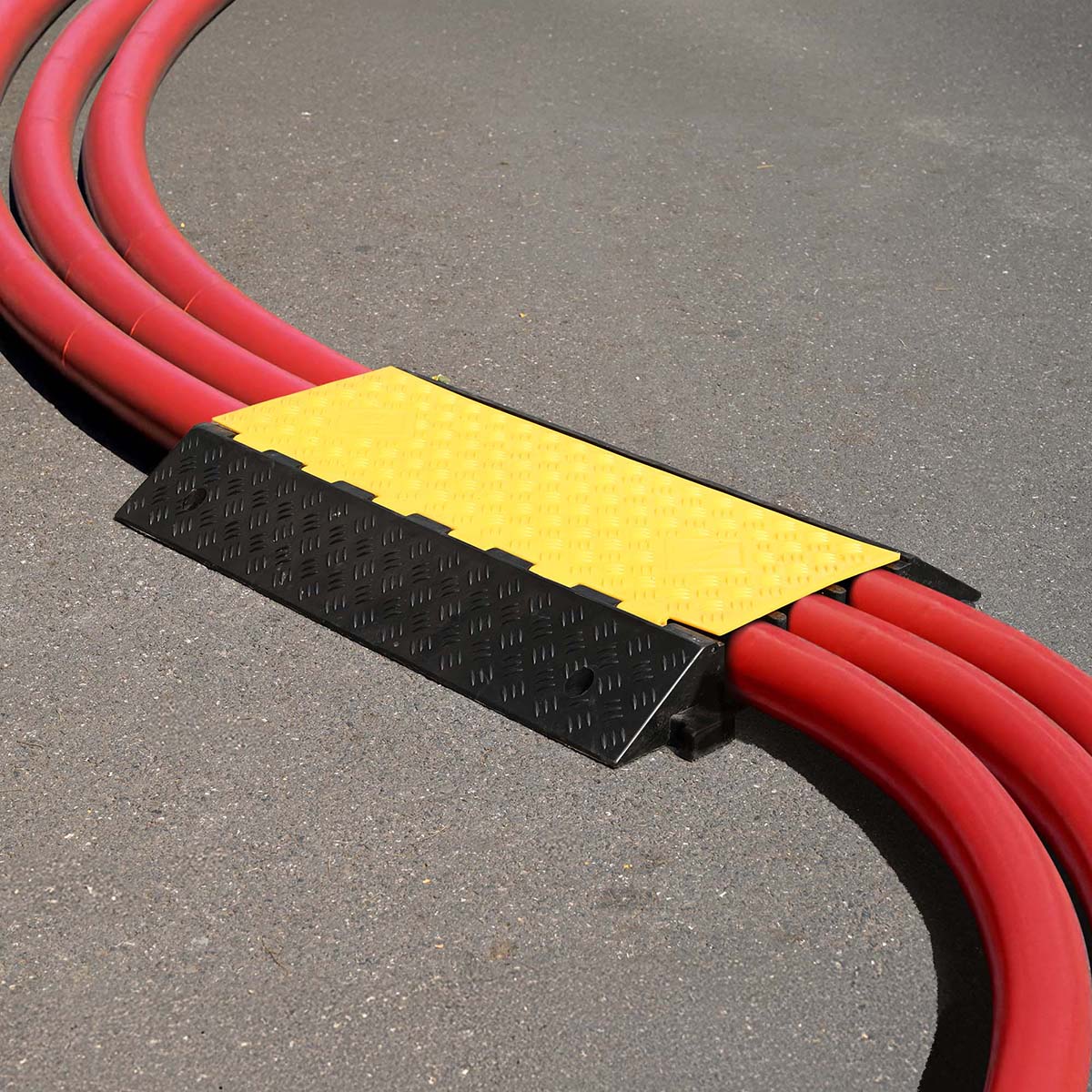 Cable Ramp Rubber Hose Protector 3 Channel for 3" Cables